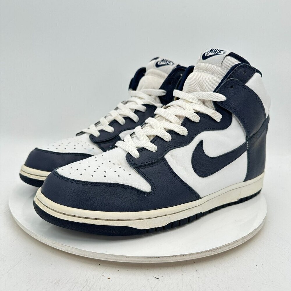 Nike Dunk High Villanova Men Size 11.5 309432 141 Midnight Navy White Shoes